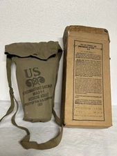 US WWII M1A2-1-1 Non-Combatant Gas Mask W/ Carry Pouch Vintage