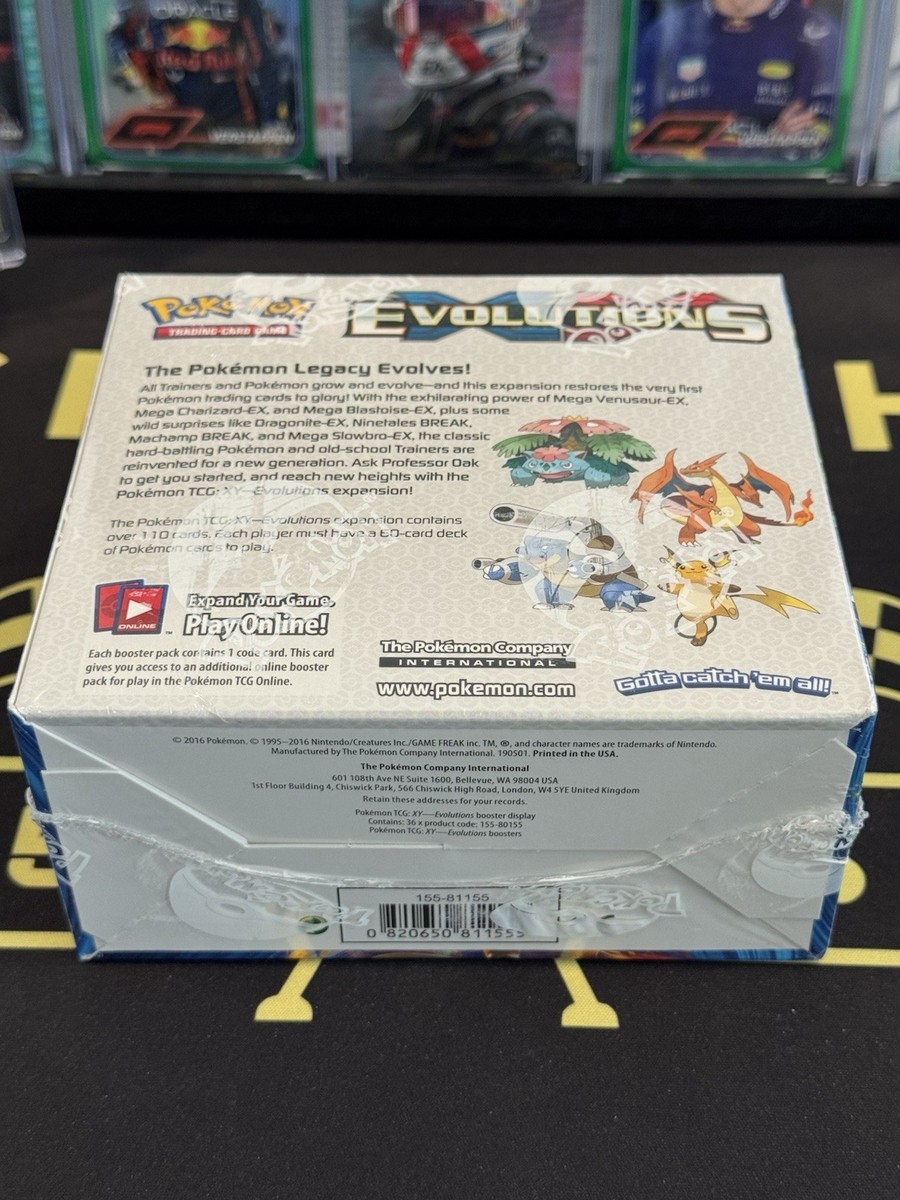 ポケモンカード　evolutions 未開封パック　36パック　まとめ売り Pokemon TCG XY Evolutions Booster Box Factory Sealed 36 Packs | eBay