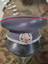 Schirmm&uuml;tze Ungarn Feuerwehr Sapkarozsa Kossuth-Wappen Abzeichen Silber