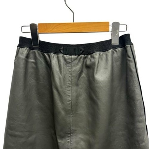 Marc Jacobs Lambs Leather Knee Length Skirt Elastic Waist Bottoms 2 M Size Used - Picture 6 of 7