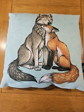 Vegan Suede Handmade Cushion Fox & Hound Design 45cm x 45cm