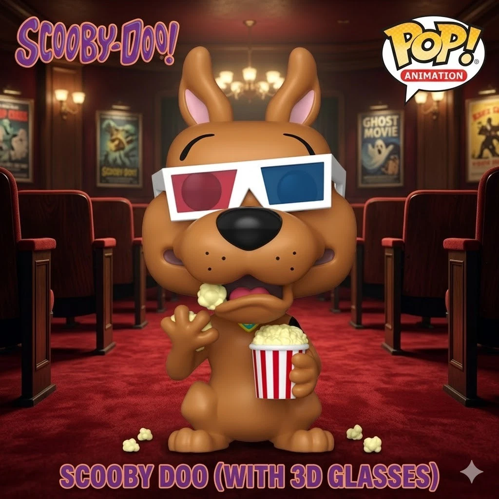 Funko Pop! Animation: Scooby Doo with 3D Glasses - Vinyl Figure