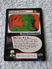 DBZ Dragon Ball Z FOIL Piccolo's Wisdom 107 CCG Unlimited Frieza Saga MP 