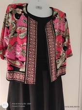 JESSICA HOWARD Two Piece Dress Jacket Paisley Pattern 10 Petite