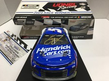 KYLE LARSON AUTOGRAPHED 5 HENDRICKCARS.COM 2024 KANSAS WIN 1/24