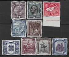 Cyprus 1928 British Rule Set to 45pi SG123-131 Mint Cat£130