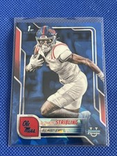 De’Zhaun Stribling 2025 Bowman University Chrome Sapphire 1st Bowman #182