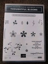 Stampin' Up THOUGHTFUL BLOOMS Photopolymer Stamp Set 152290 Retired