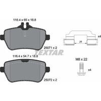 Textar 2507103 Bremsbelagsatz FüR Mercedes Benz S Klasse W222 V222 X222 C217