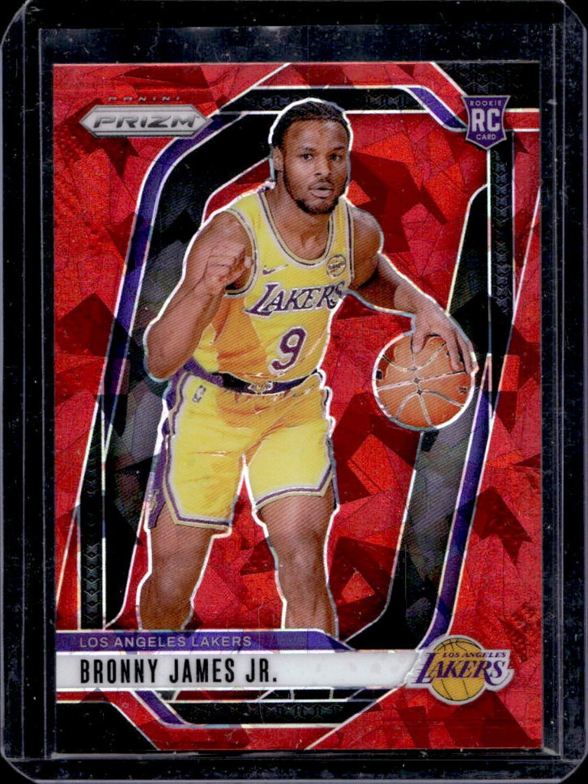 2024-25 Prizm Bronny James Jr. RC Red Ice #243 Lakers