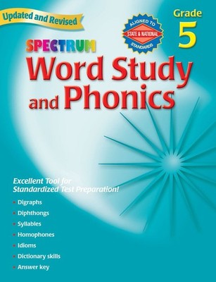 Spectrum Word Study and Phonics, Grade 5, Updated & Revised