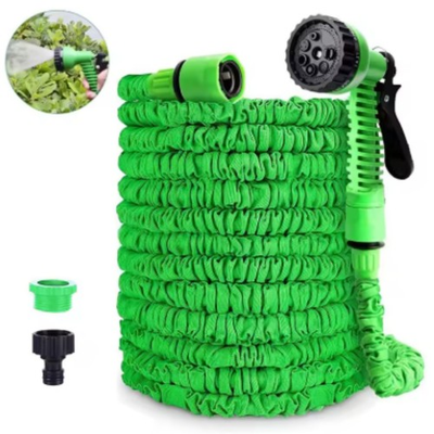 #ad Expanding Expandable Flexible Garden Water Hose w Spray Nozzle 25 50 75 100FT $14.79