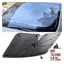Car Umbrella Sun Shade for Windshield, 57"x30" Foldable Automobile Windshield
