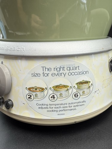 Hamilton Beach 3-in-1 Slow Cooker 33134 Series A2570DJ Bowl 2, 4, & 6 Qt. NO LID - Picture 3 of 19