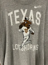 Unique The Nike Tee Shirt Texas Longhorns Football Men’s Large Gray Bevo Logo