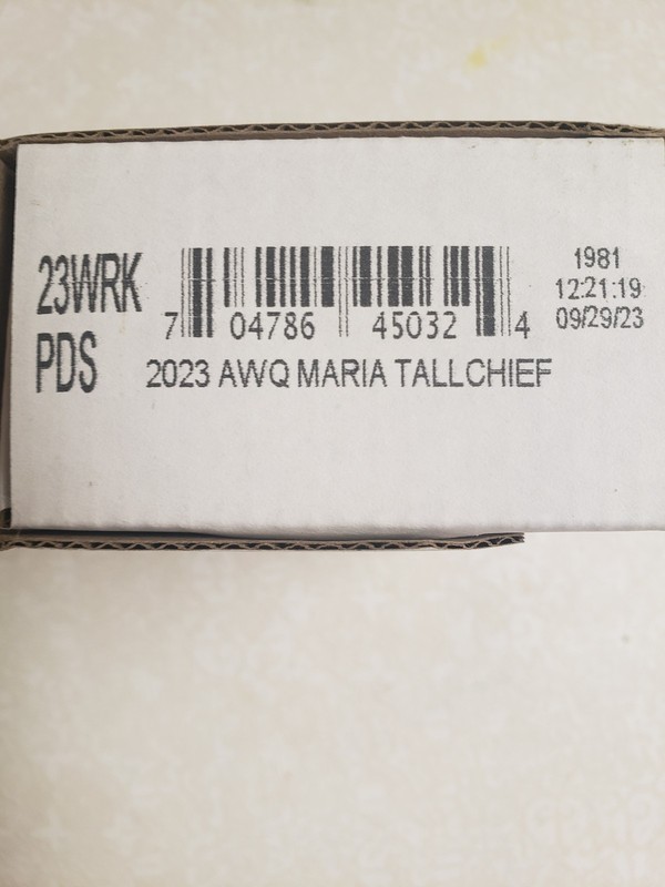 2023 AWQ  Maria Tallchief PDS Three Roll Set US Mint 23WRK OGP SEALED