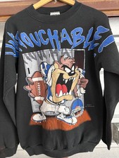 Vintage 1996 Looney Tunes Taz Football Untouchables Sweatshirt Youth XL