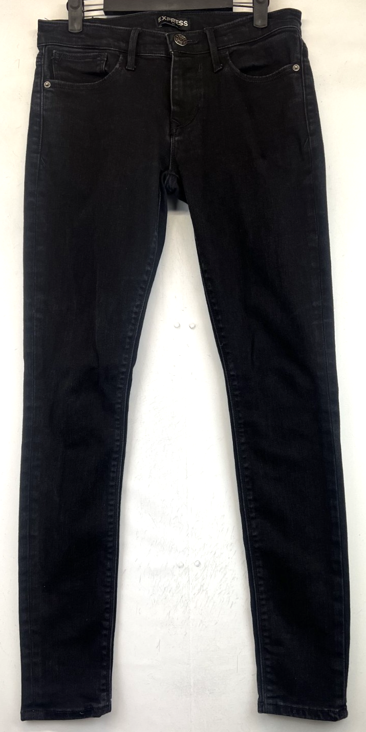 Express Jeans - Womens Size 6 - Black - Mid Rise Legging (4733)
