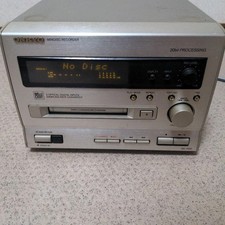 Junk  Onkyo MD-185X  MiniDisc Player, Silver, Powered on Only