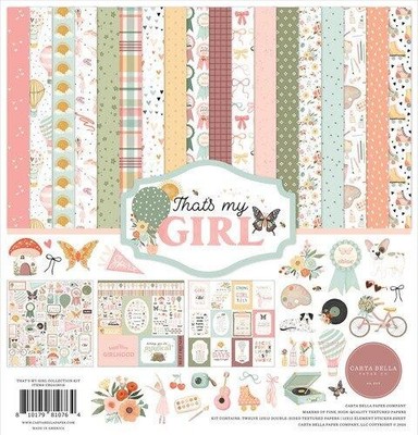 CARTA BELLA ''THAT'S MY GIRL''12X12 PAPER KIT CHILD GIRL BALLET SCRAPJACK'S PLACE