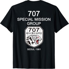 Korean Special Force 707th Military KoreaTEE Shirt Made in the USA Size S to XL