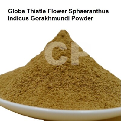 Globe Thistle Flower Sphaeranthus Indicus Gorakhmundi Powder 250gm (8.8 OZ)`