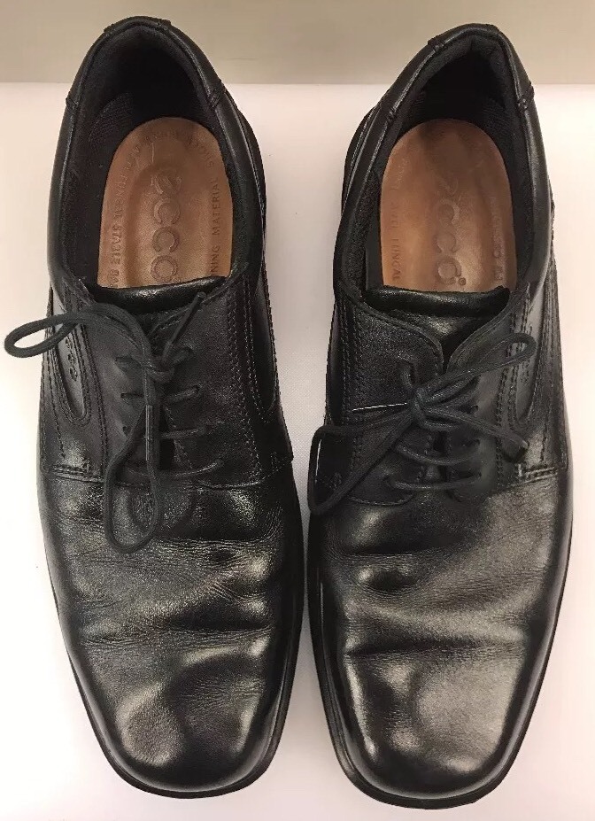 SAOLA Scarpe eleganti Oxford Ecco punta piatta nere suola leggera shock uomo 10 10 5 US 44 EU