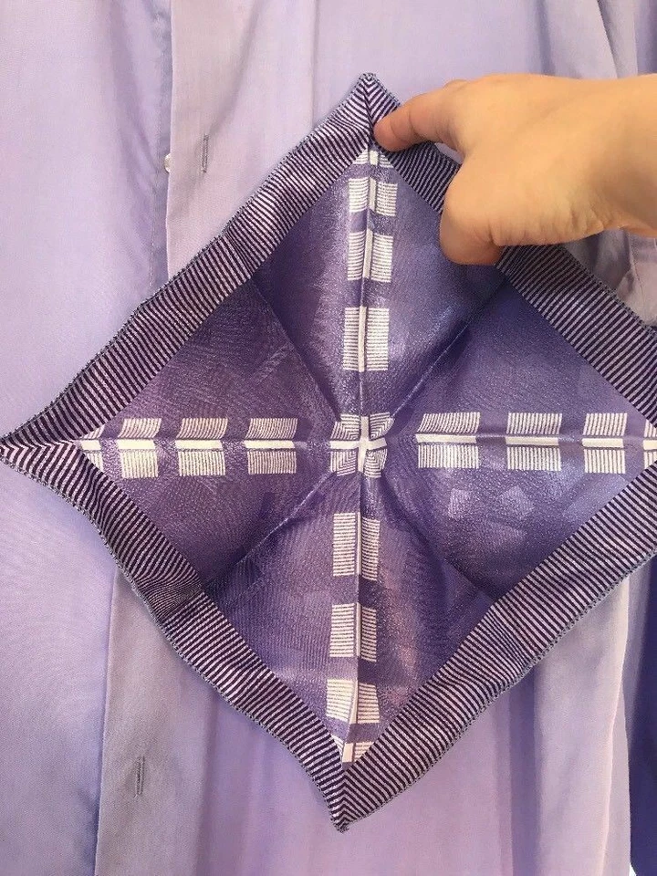 Рубашка мужская Daniel Ellissa с длинным рукавом размер 16,5 36-37 фиолетовый цвет доставка N 24h - Изображение 3 из 4