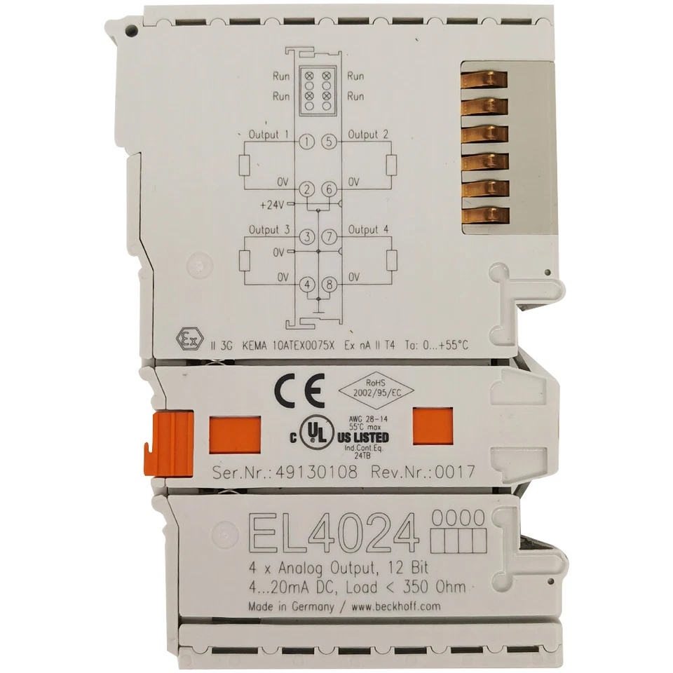 EL4024 New BECKHOFF EL4024 4-channel Analog Output Terminal EL4024 FREE SHIP US - Image 2 of 4