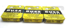 NEW LOT OF 15 BUSS AGC 3/4 FUSES