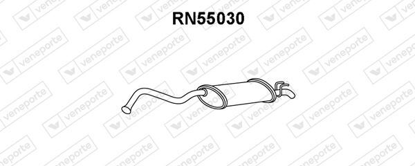 Silencieux arrière pour Renault 21 berline 1.9D et 2.1D en acier aluminisé