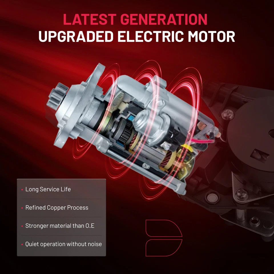 Rear Driver Side For 2013-2016 Ford F-250 Super Duty Window Regulator W/ Motor - Image 4 of 4