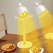 250W 110V Food Heat Warmer Light Food Service Double Head Electric Heat Lamp