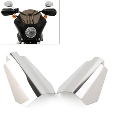 Chrome Hand Guards Protector Fit For Harley Touring Baggers Electra Glide 96-Up
