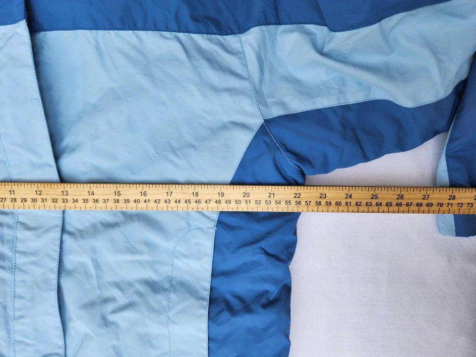 Abrigo Chaqueta Azul Impermeable Nieve Esquí Sierra Blanco 2 en 1 Grande Foto 2 de 4