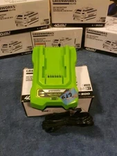 Greenworks 40V Lit-ion GMax Battery CHRGR #29482 OBN Selr Certified 101 CYCLS !!