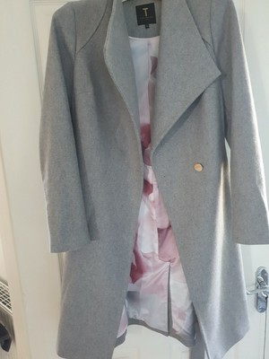 ted baker grey wool coat