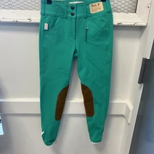 Tailored Sportsman Trophy Hunter Riding Breeches Spring Green  3960 Girls 10