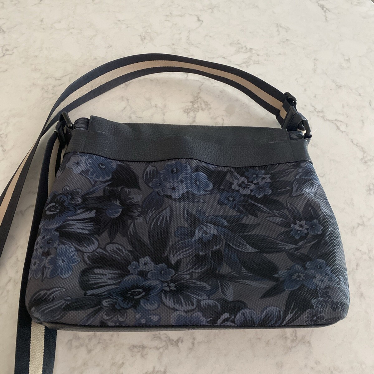 COACH Charlie Messenger Bag F59301 Blue Floral Hawaiian Bag | eBay