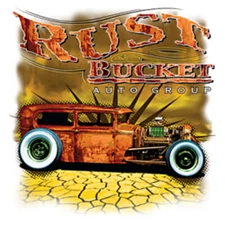 Rat Rod Rust Bucket Auto Group Hot Rod T-shirt Small to 5XL