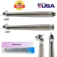 Dental 45 Degree LED High Speed Handpiece Self-Power Oral Surgery Turbine 2、4H