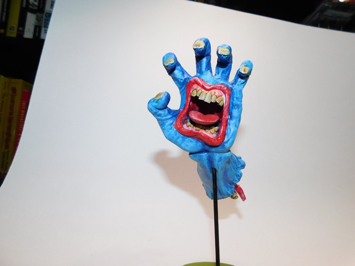 Resin 3Dprinted Santa Cruz Skateboards Phillips Screaming Hand