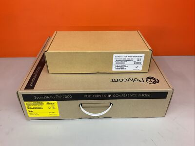 Open Box Poly IP7000 Conf Phone POE 2200-40000-001 SIP Includes New Exp Mic Kit