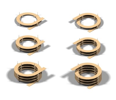 Gleiswendel 1-3,5 Umdrehungen, frei wählbar für H0 Gleise 1-gleisig, 8mm stark