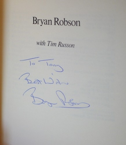 ** Signed ** Bryan Robson United I Stand 1st/1st 1984 - Imagen 2 de 5