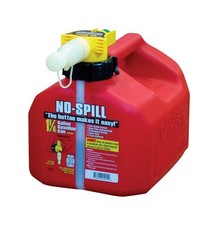 No-Spill 1415 Integrated Stainless Steel Screen Poly Plastic Gas Can 1.25 gal.