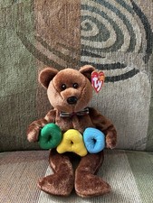 Ty Beanie Baby Dad The Bear With Tag Retired DOB June 21st 2004