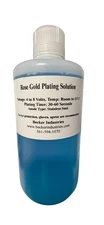 ROSE GOLD Solution,  24K Rose Gold solution for gold plating kit, 8oz