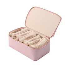 Jewelry Travel Case Organizer with 12 Velvet Bags Portable Jewelry Box for Ea...