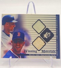 2000 Derek Jeter,Nomar Garciaparra Upper Deck Winning Materials #DJ NG HOF